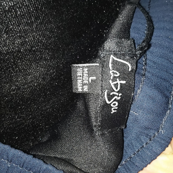 La Bijou Navy blue womens full length skirt - Picture 3 of 4